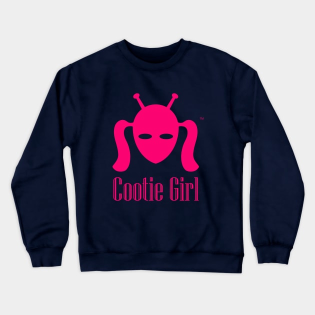 Cootie Girl   Hot Pink Crewneck Sweatshirt by patrou